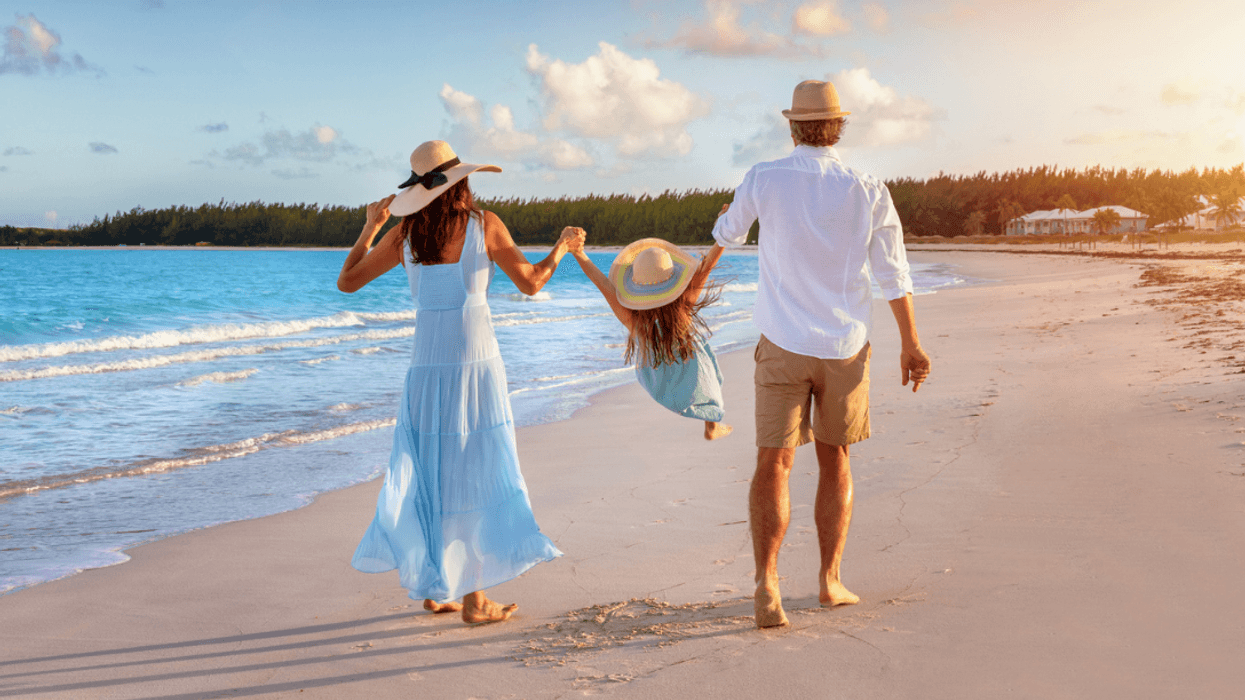 Family on a beach