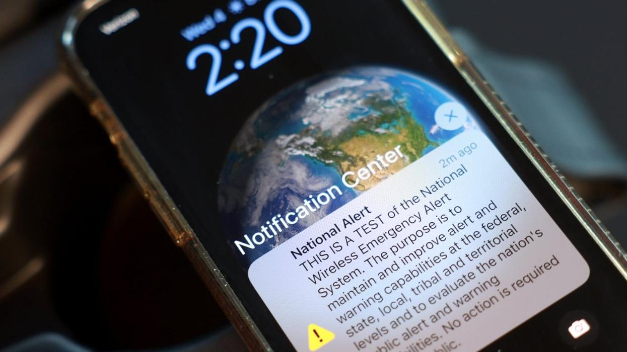 FEMA text alert of the emergency broadcast system