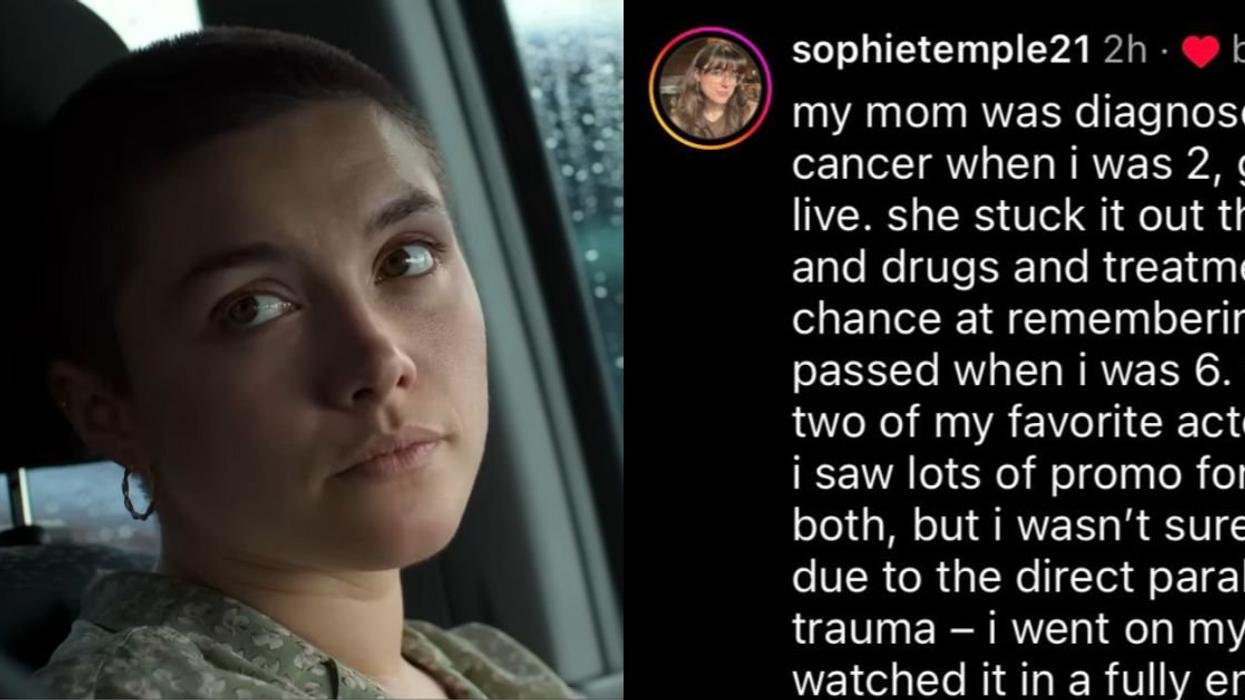 Florence Pugh; Screenshot from @sophietemple21's X post