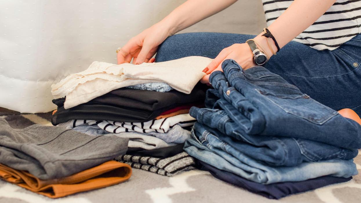 Folding clothes