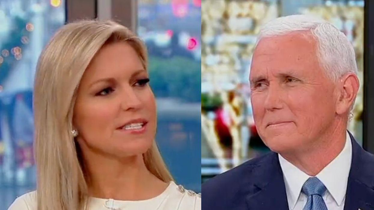 Fox News host Ainsley Earhardt; Mike Pence
