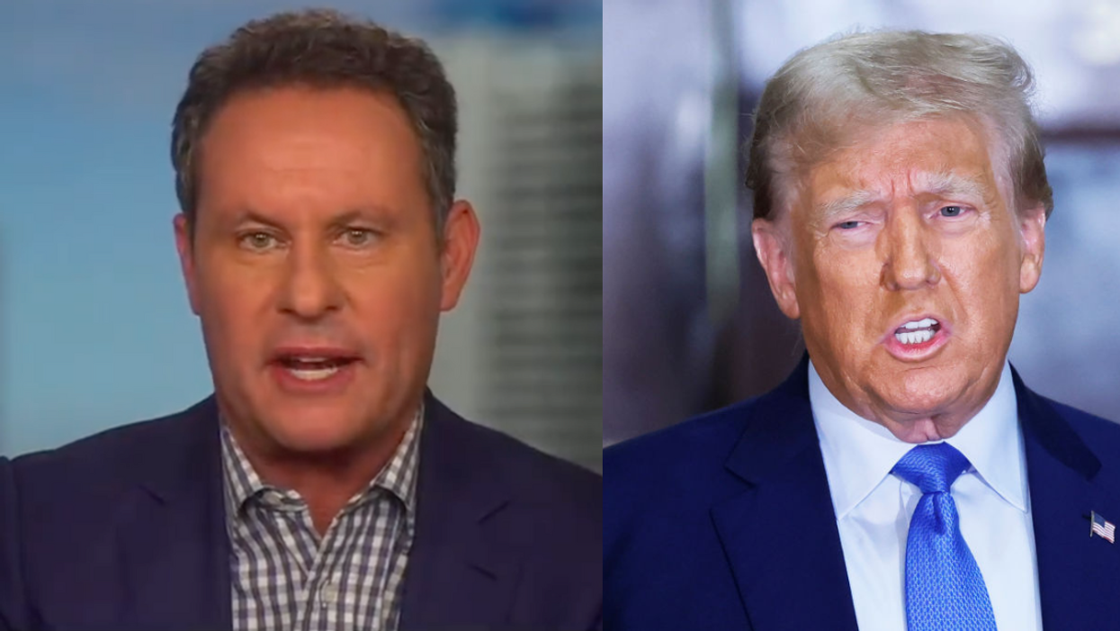 Fox News screenshot of Brian Kilmeade; Donald Trump