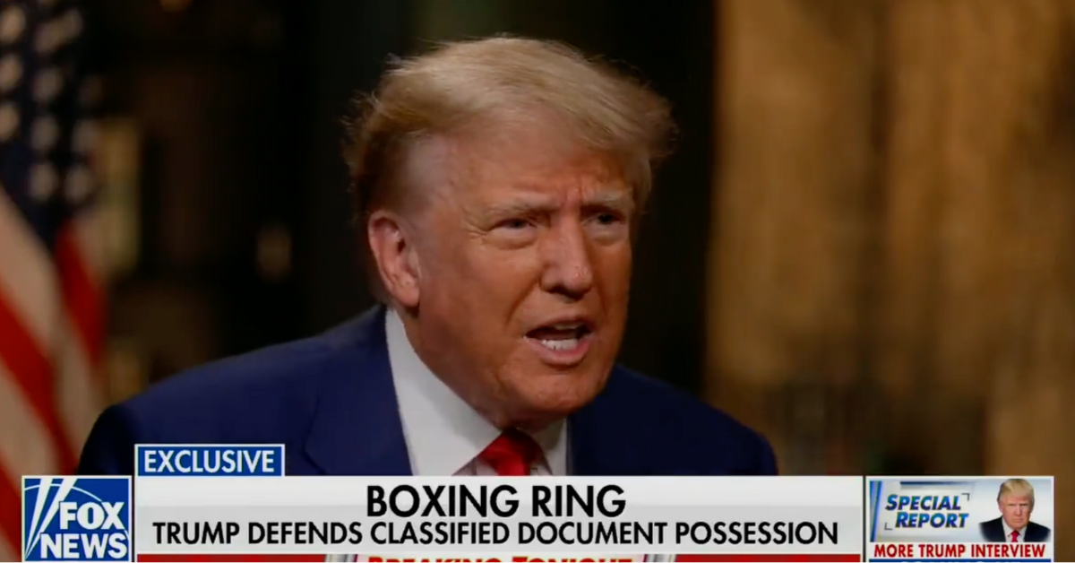 Fox News screenshot of Donald Trump