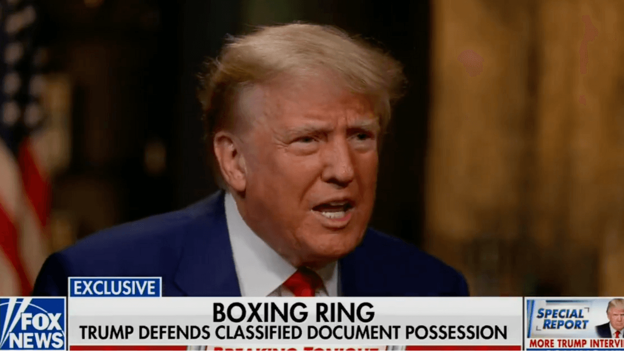 Fox News screenshot of Donald Trump