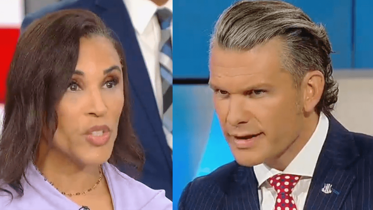 Fox News screenshot of Dr. Jeanine Downie; Fox News screenshot of Pete Hegseth