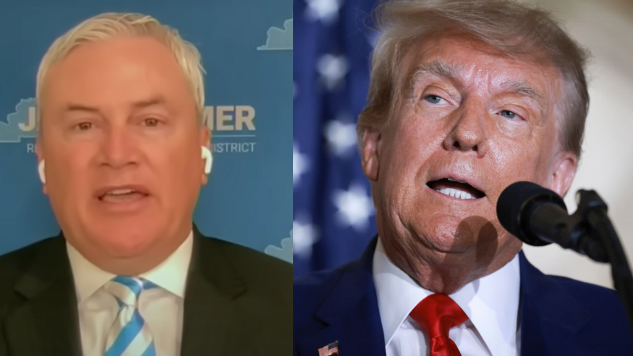 Fox News screenshot of James Comer; Donald Trump