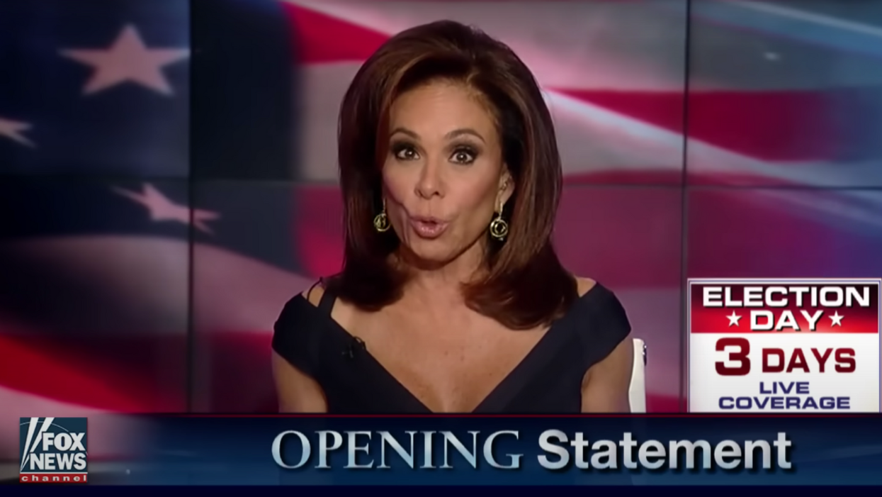Fox News screenshot of Jeanine Pirro