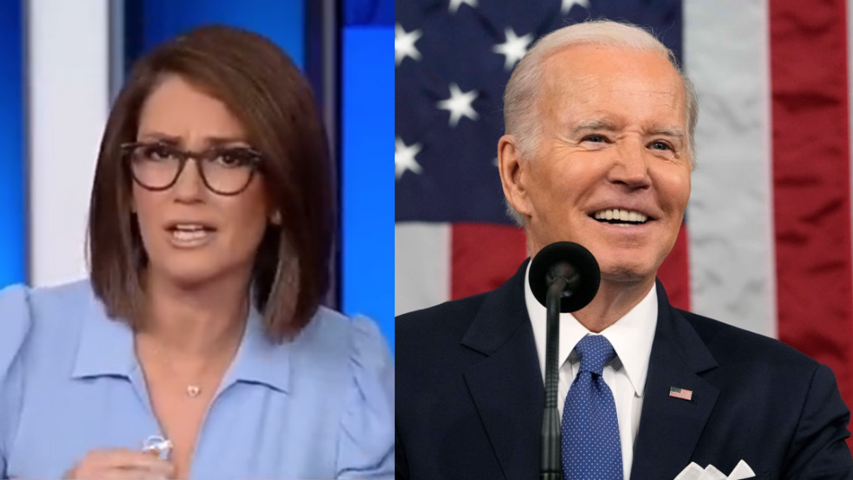 Fox News screenshot of Jessica Tarlov; Joe Biden