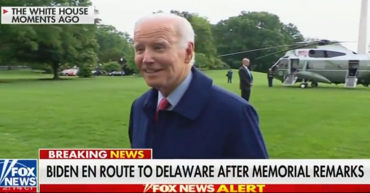 Fox News screenshot of Joe Biden