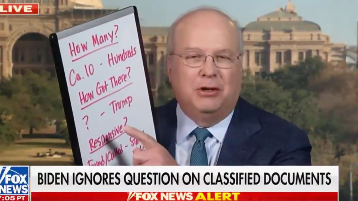 Fox News screenshot of Karl Rove