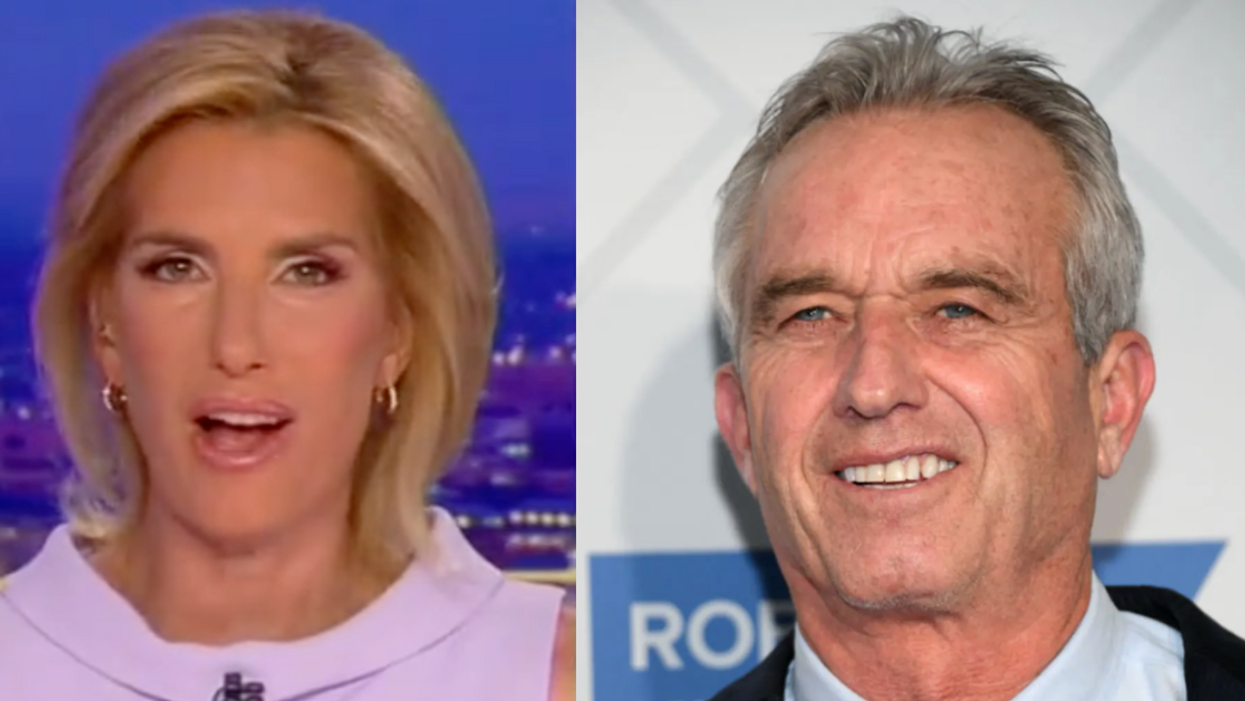 Fox News screenshot of Laura Ingraham; Robert F. Kennedy Jr.