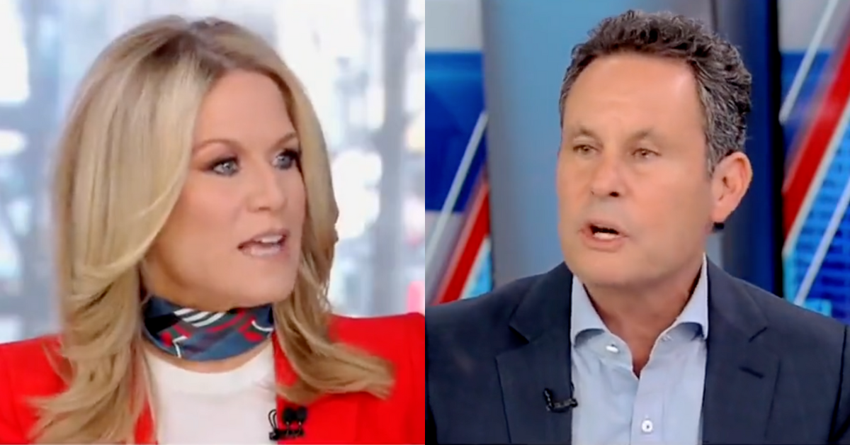 Fox News screenshot of Martha MacCallum; Fox News screenshot of Brian Kilmeade