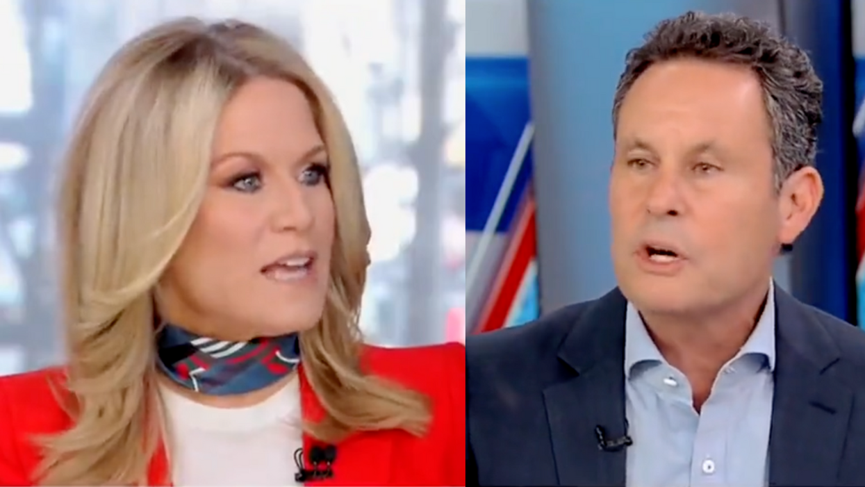 Fox News screenshot of Martha MacCallum; Fox News screenshot of Brian Kilmeade