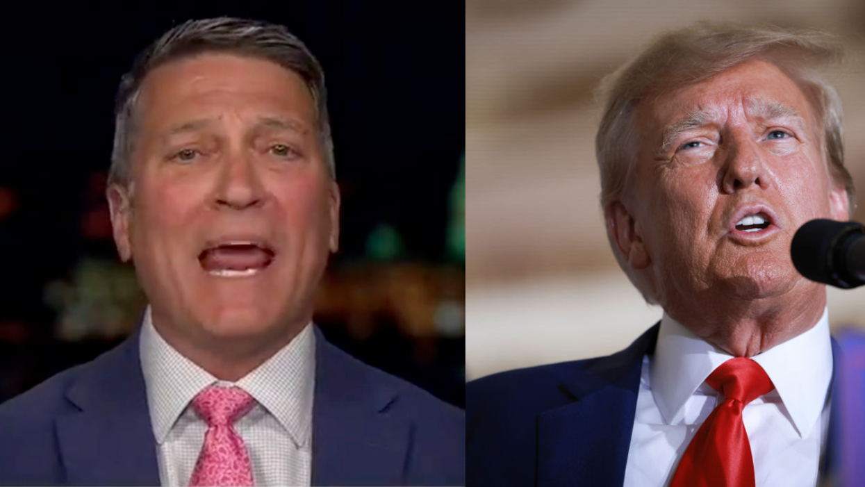 Fox News screenshot of Ronny Jackson; Donald Trump