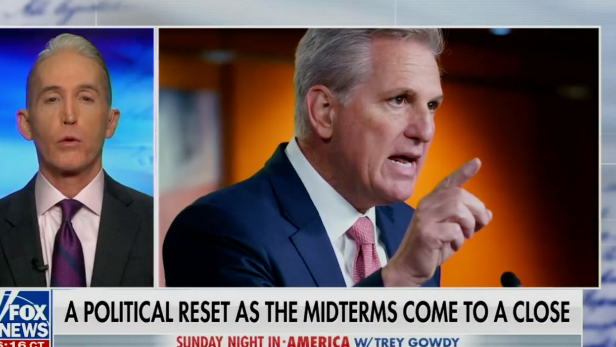 Fox News screenshot of Trey Gowdy discussing Kevin McCarthy's Speaker chances