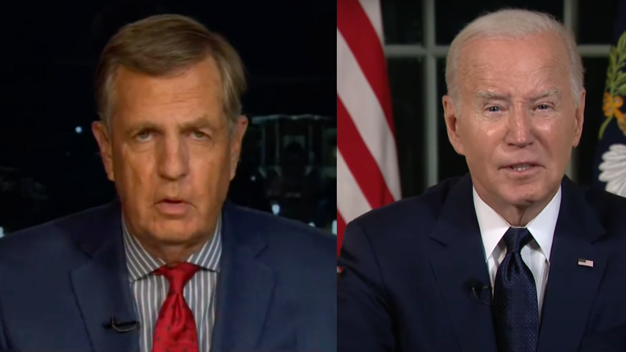 Fox News screenshots of Brit Hume and Joe Biden