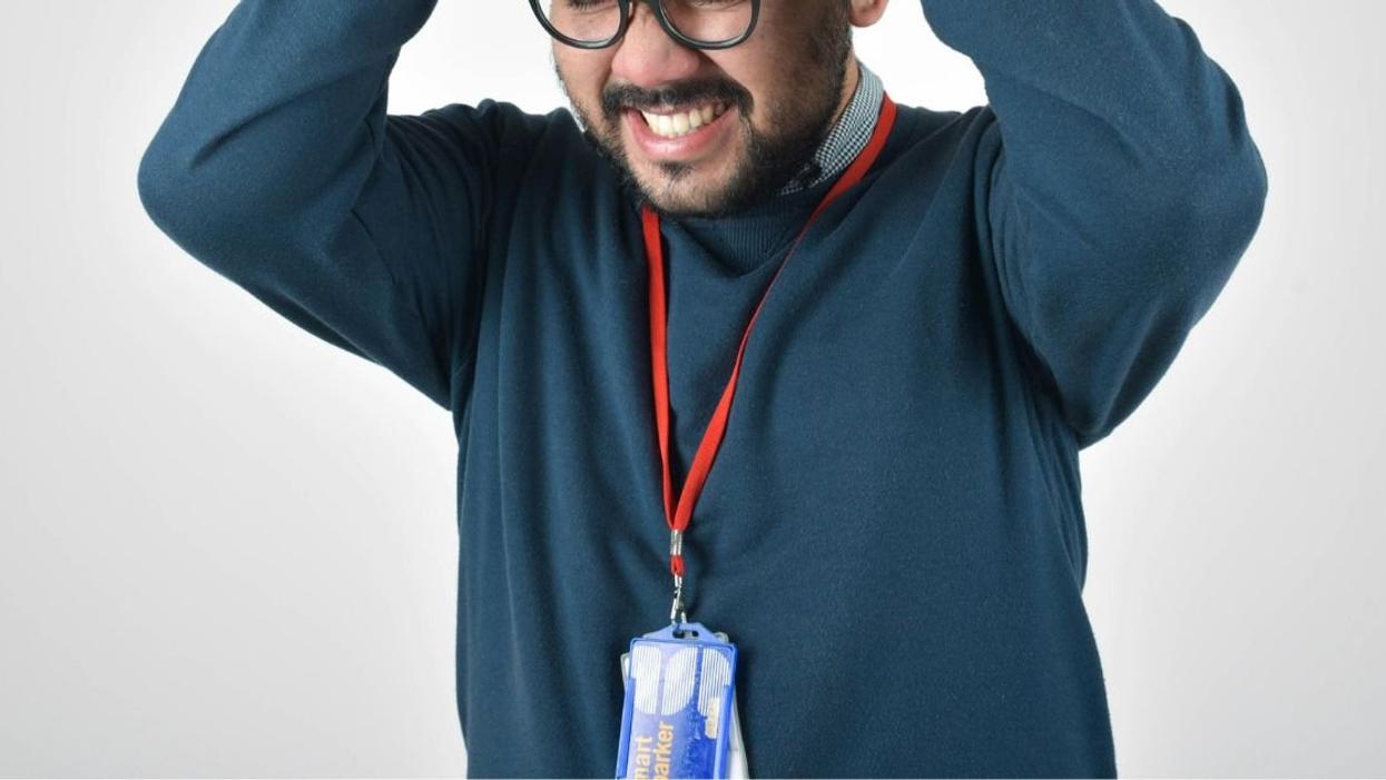 Frustrated employee