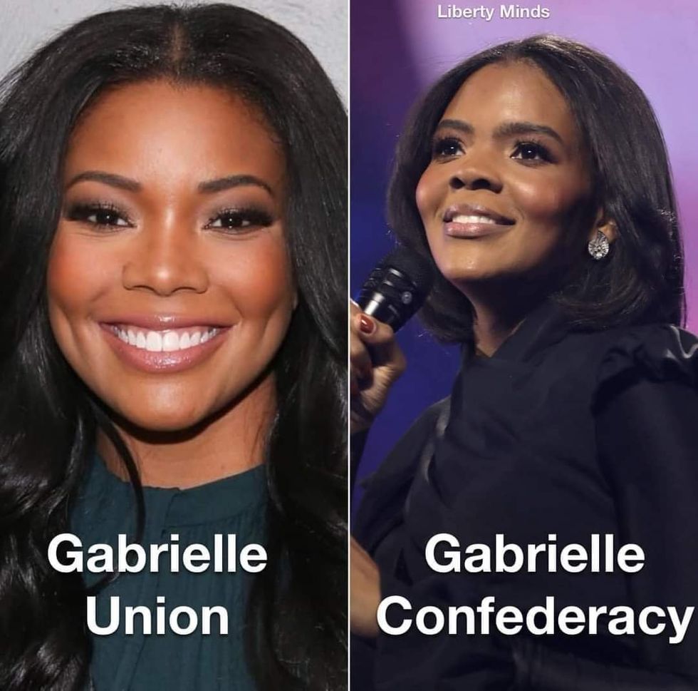Gabrielle Union/Gabrielle Confederacy meme