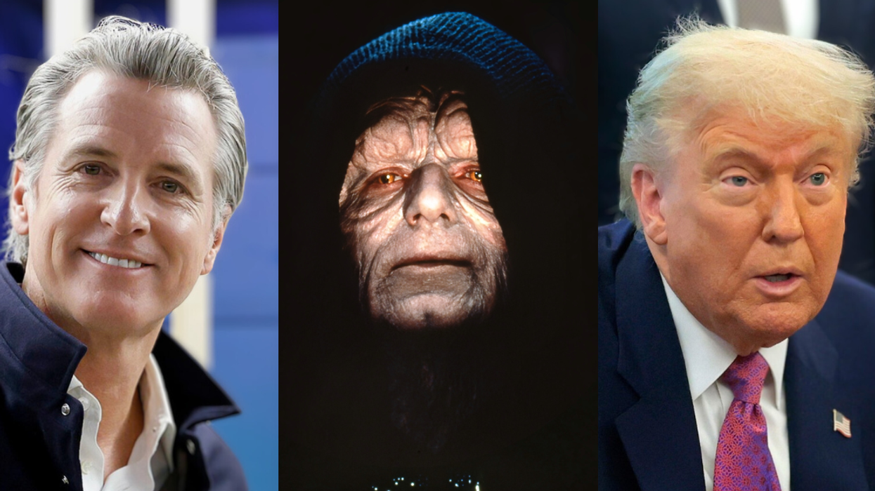 Gavin Newsom; Emperor Palpatine; Donald Trump