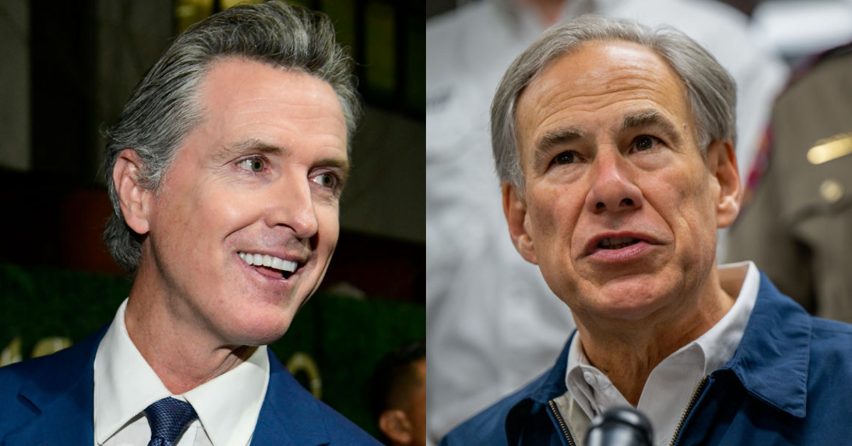 Newsom Rips Abbott Over Gun Deaths In CA & TX VIDEO Comic Sands