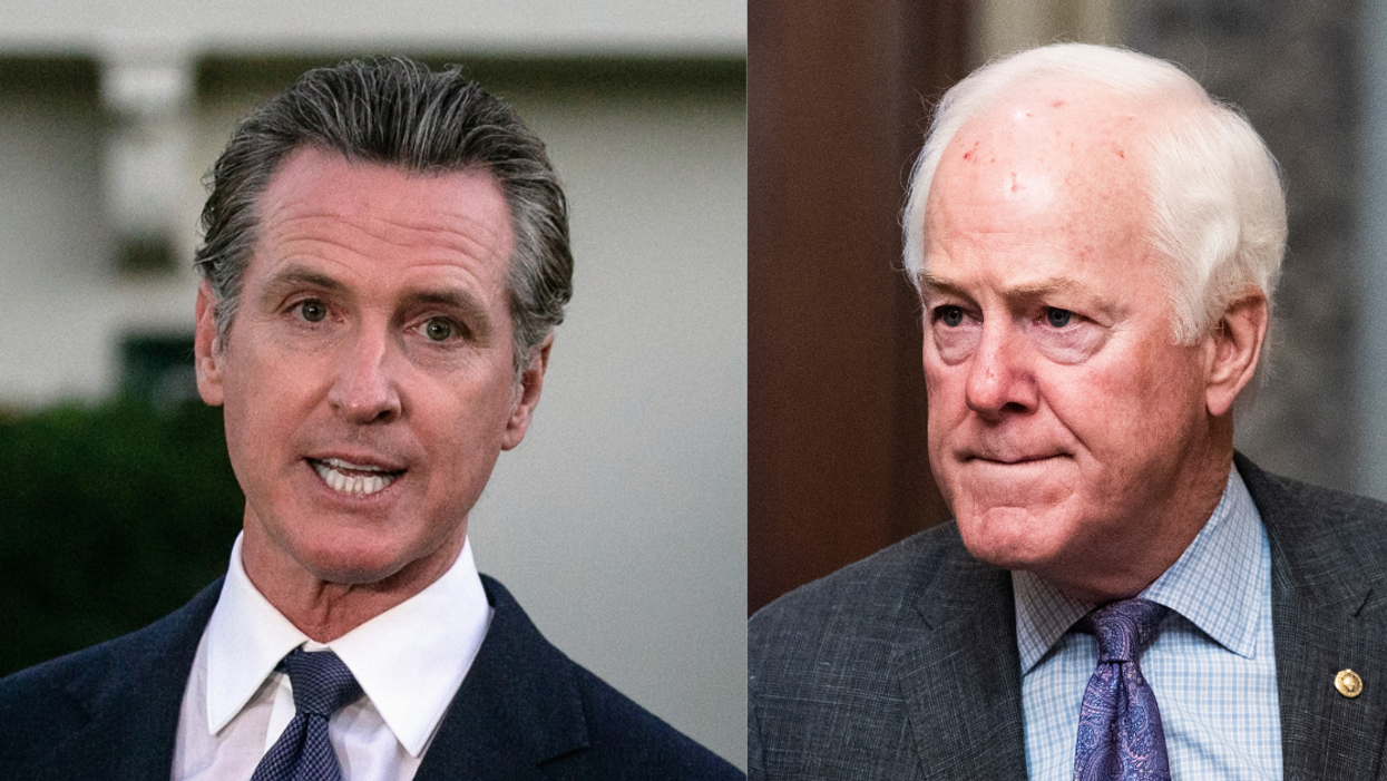 Gavin Newsom; John Cornyn