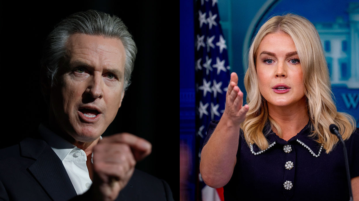 Gavin Newsom; Karoline Leavit