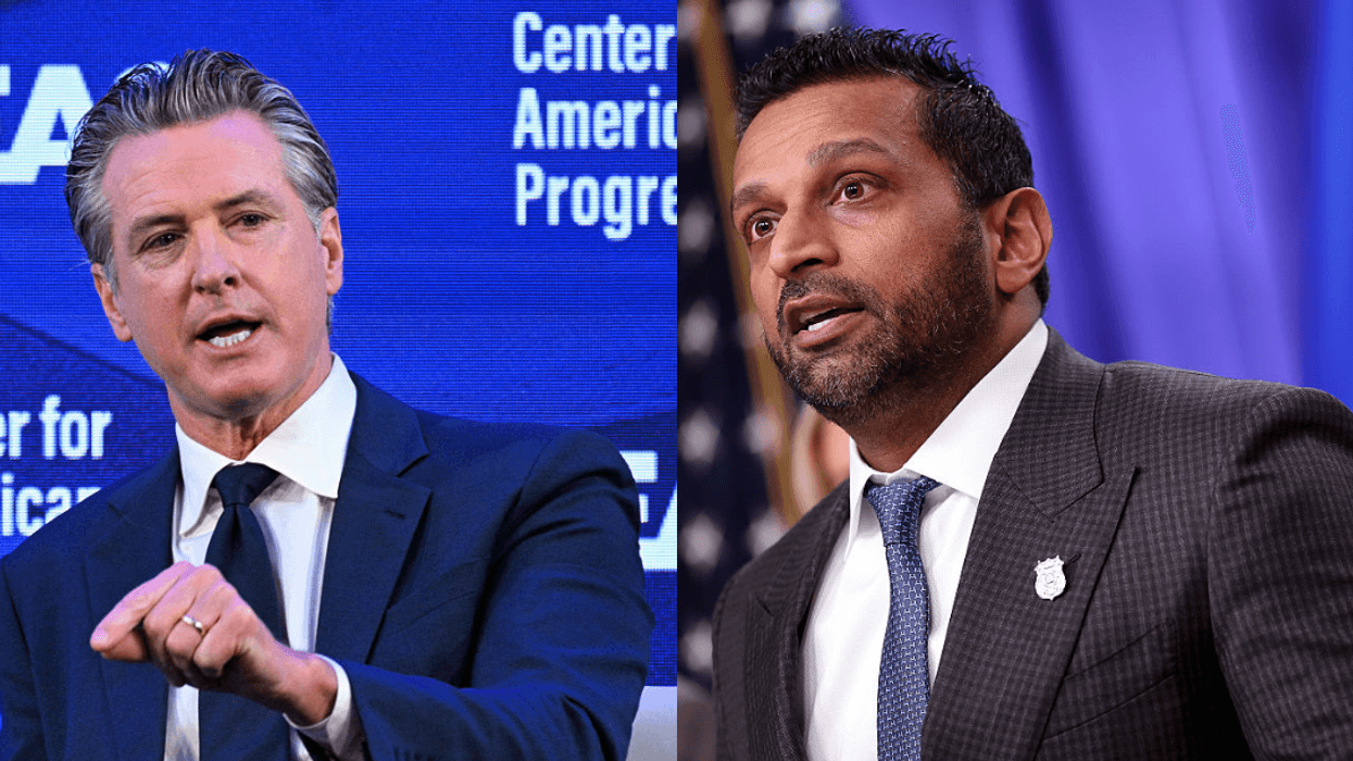 Gavin Newsom; Kash Patel