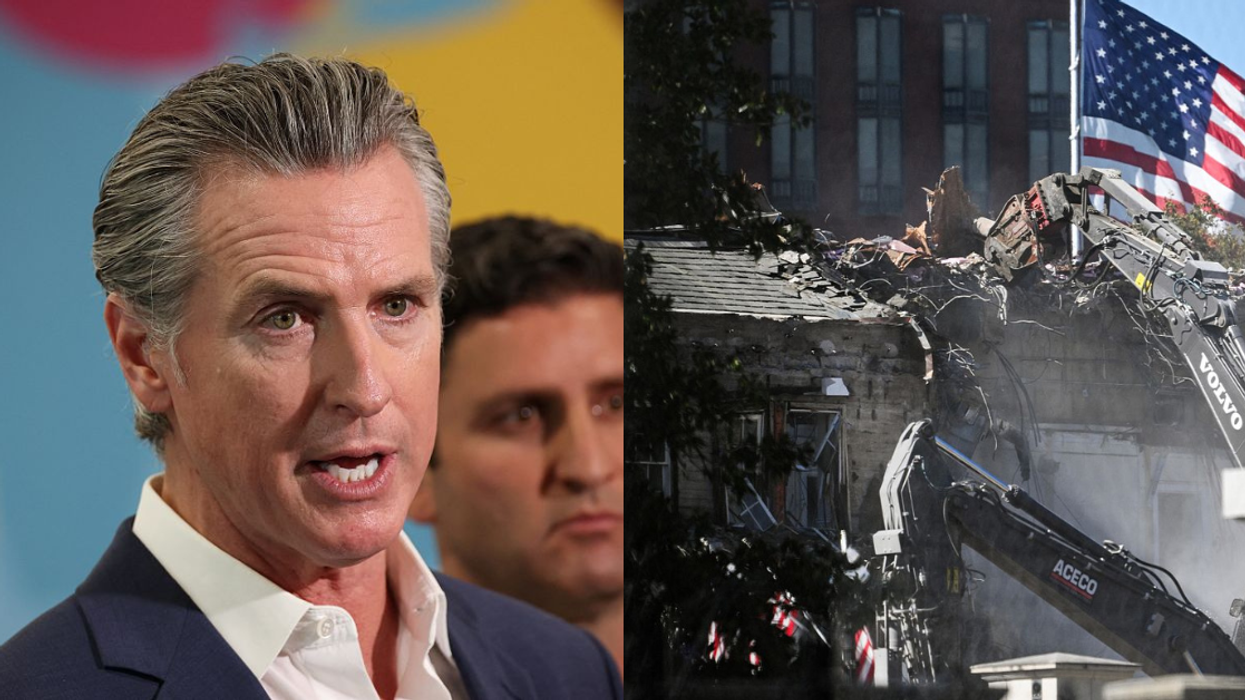 Gavin Newsom; part of the ongoing White House demolition