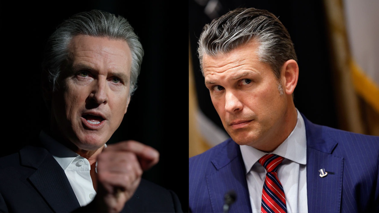 Gavin Newsom; Pete Hegseth