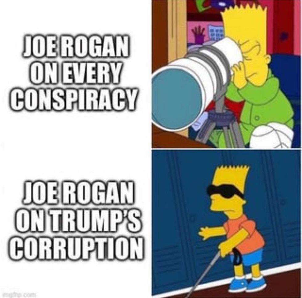 Gavin Newsom's Joe Rogan 'Simpsons' meme
