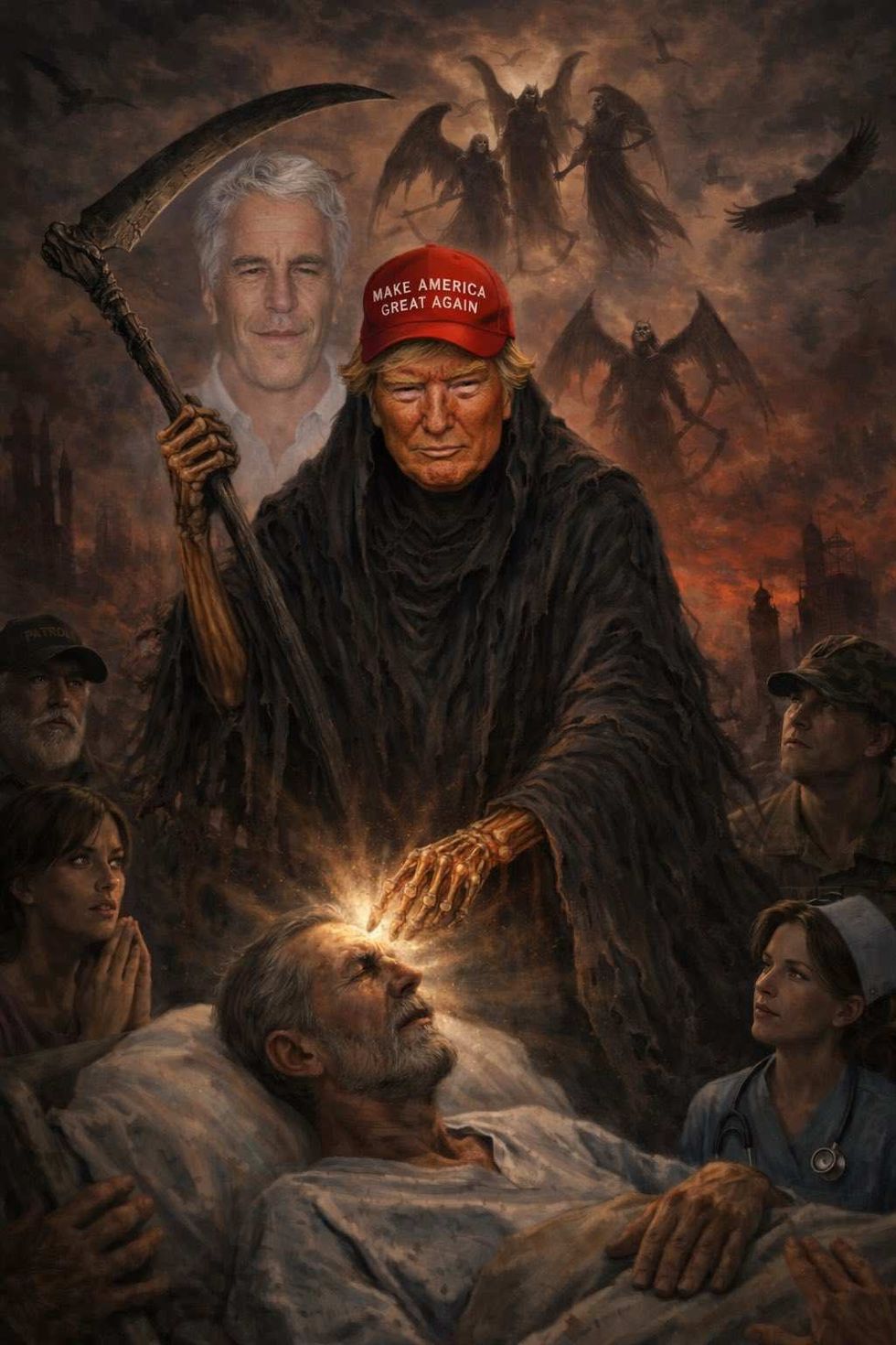 Gavin Newsom's Trump-Epstein meme