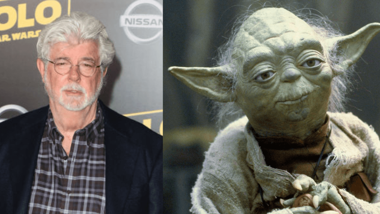 George Lucas; Yoda from 'Star Wars'