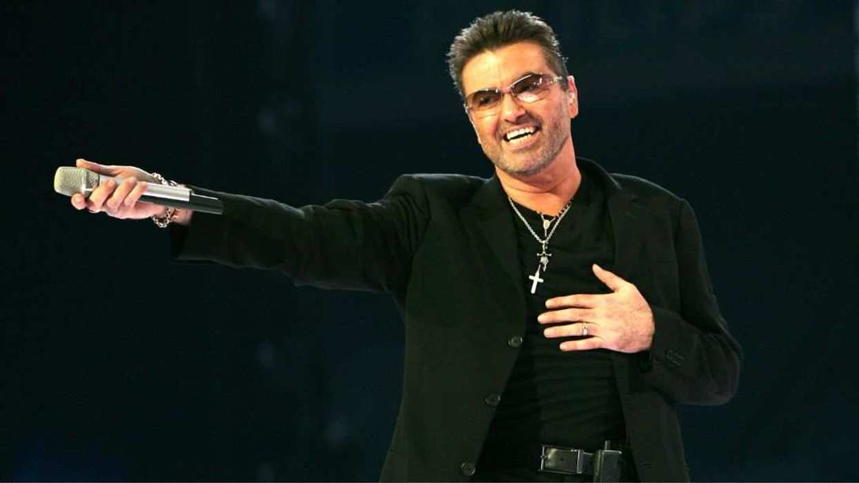 George Michael during George Michael In Concert At The Arena - Amsterdam.