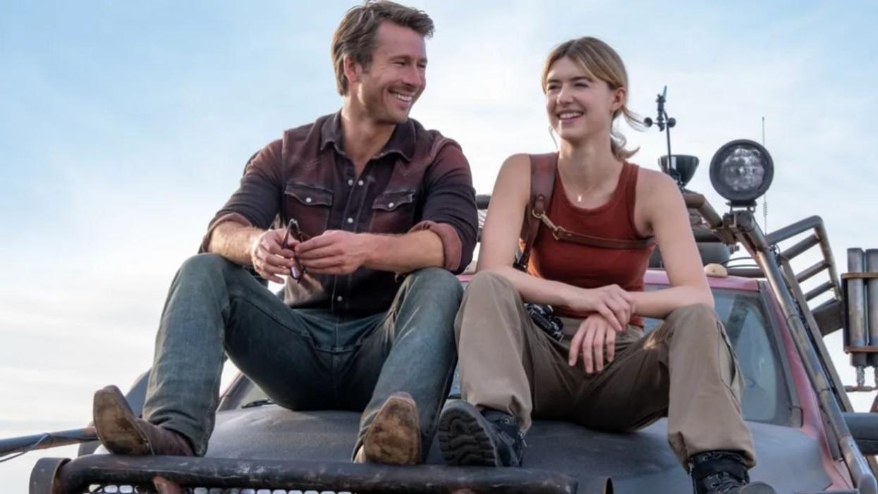 Glen Powell and Daisy Edgar-Jones from "Twisters"