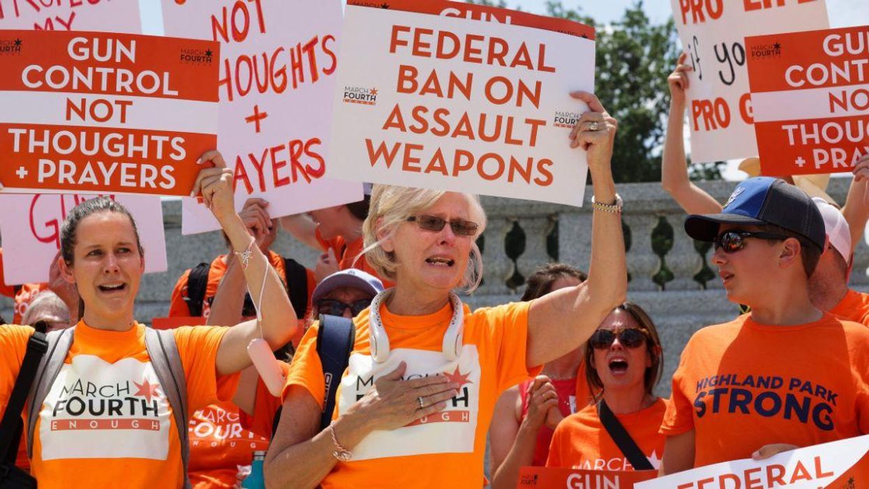 gon control activists stage protest