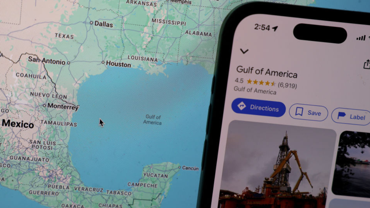 Google map change of "Gulf of Mexico" to "Gulf of America"