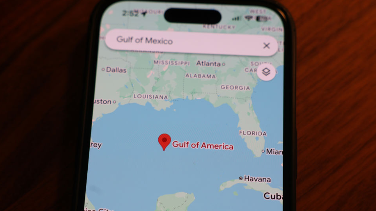 Google Maps displaying the "Gulf of America"