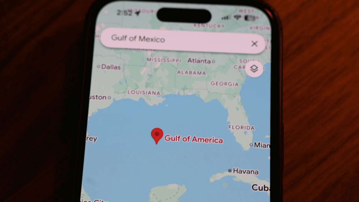 Google Maps displaying the "Gulf of America"