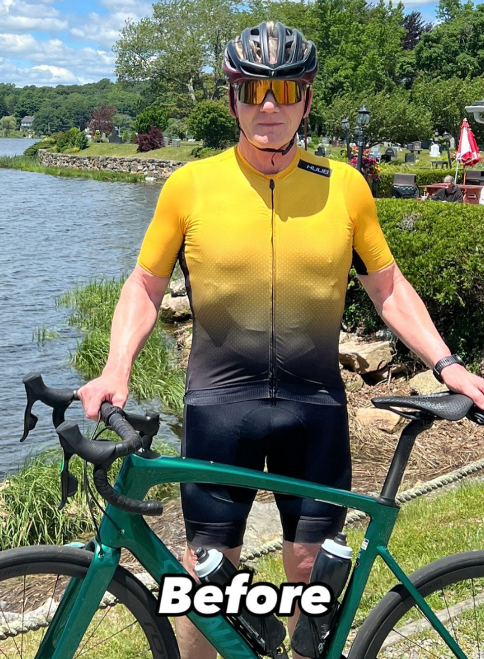 Gordon Ramsay before his biking accident