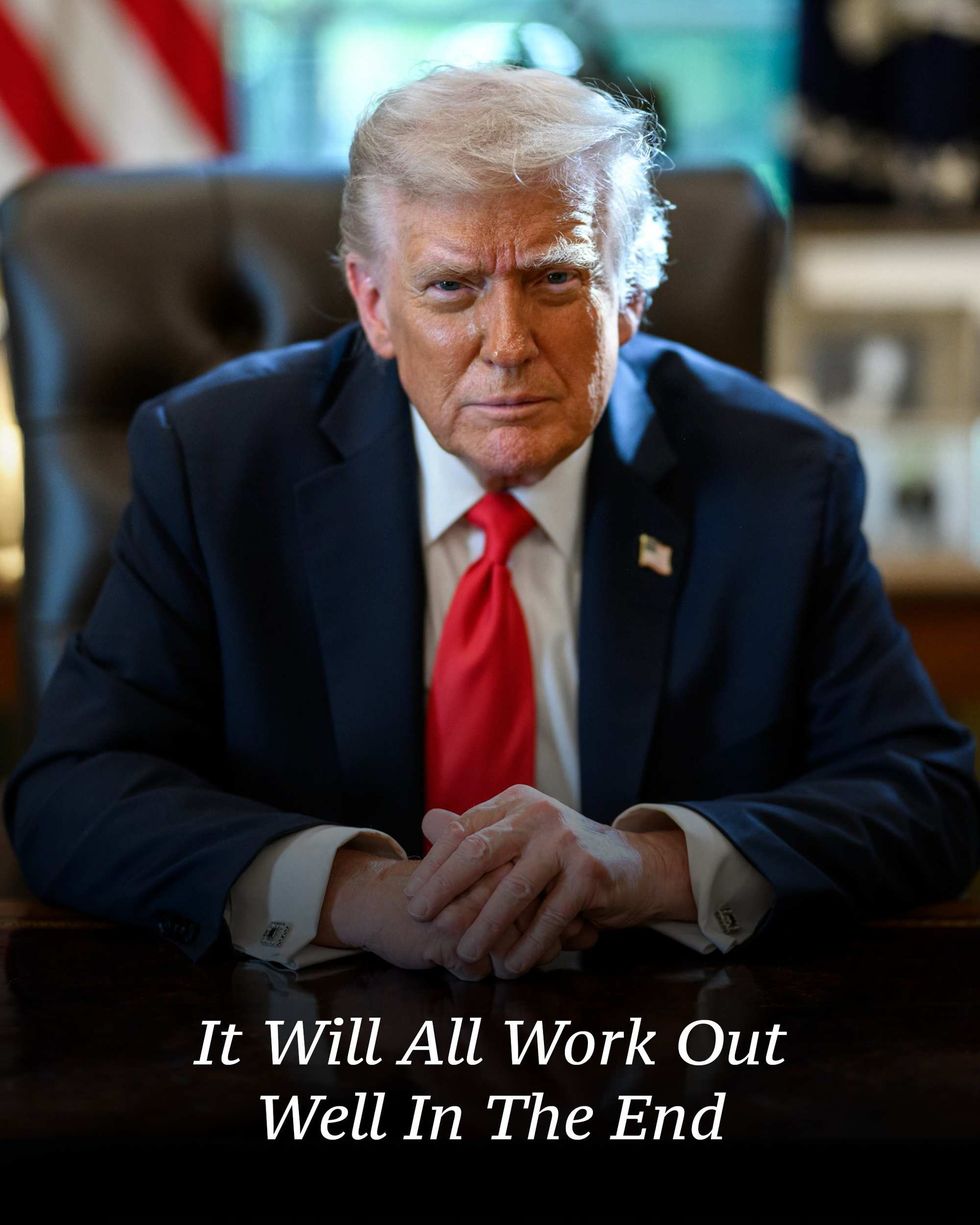 Graphic posted by the White House saying "It Will All Work Out Well In The End"