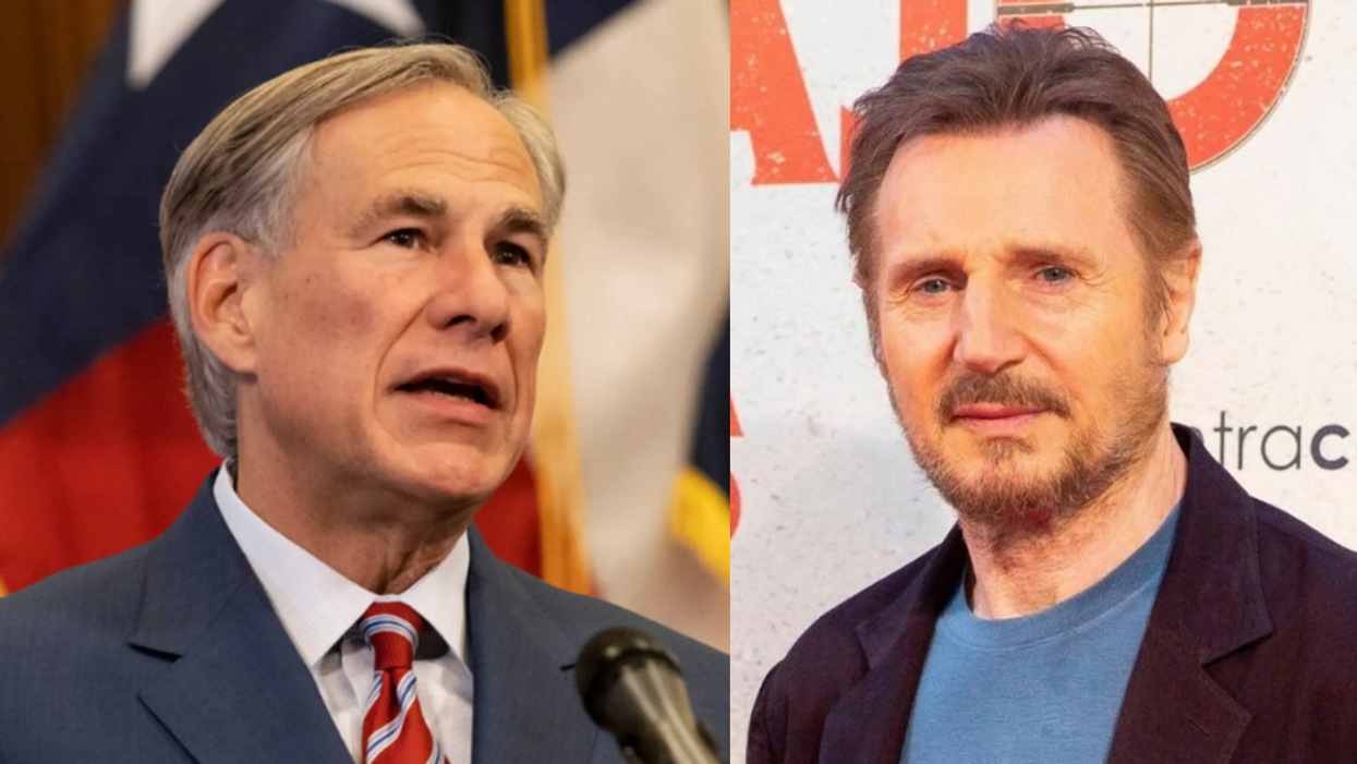 Greg Abbott; Liam Neeson