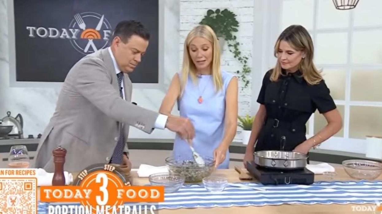 Gwyneth Paltrow cooks alongside Savannah Guthrie and Carson Daly on Today.