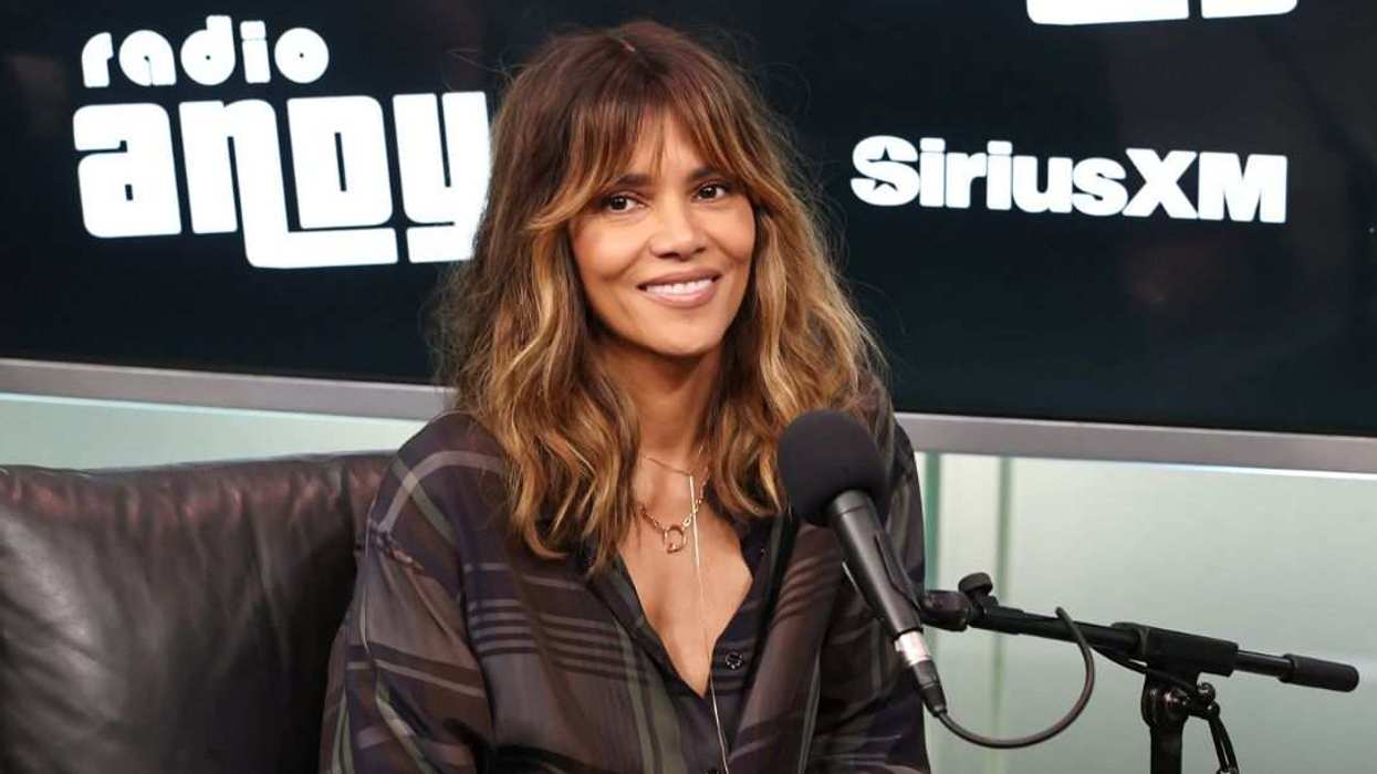 Halle Berry speaks during SiriusXM's Front Row Series with the cast of "Crime 101."