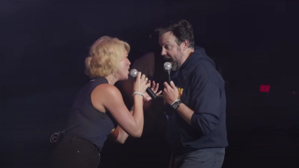 Hannah Waddingham and Jason Sudeikis