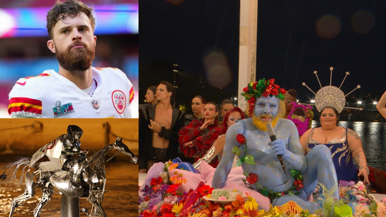 Harrison Butker; Sequana; Drag queens perform tribute to Dionysus during Paris Olympics