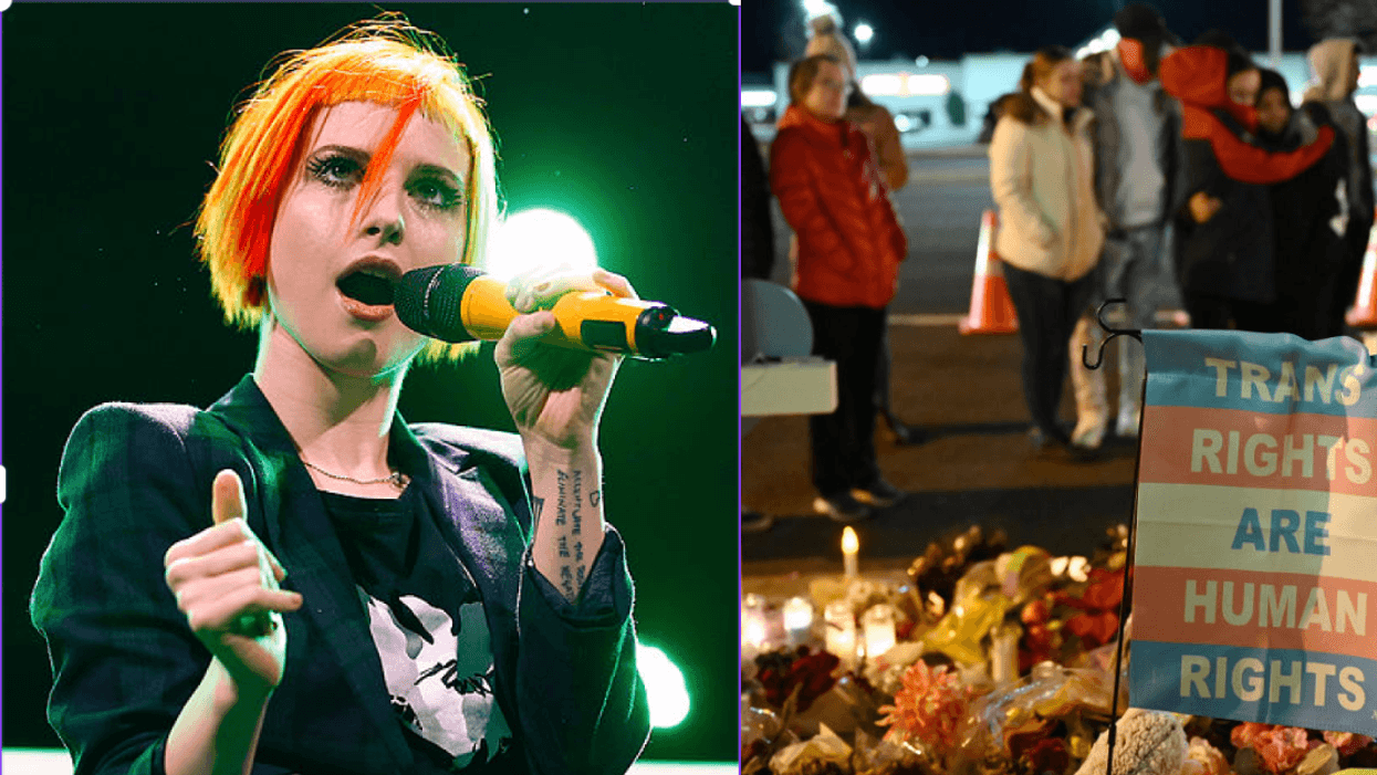 Hayley Williams; memorial for the victims of the Club Q shooting in Colorado Springs, Colorado