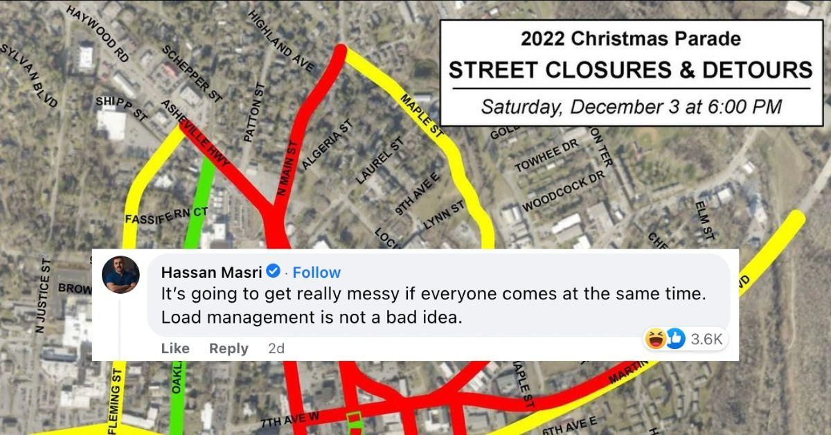 NC City's PenisShaped Christmas Parade Route Inspires Jokes PHOTO