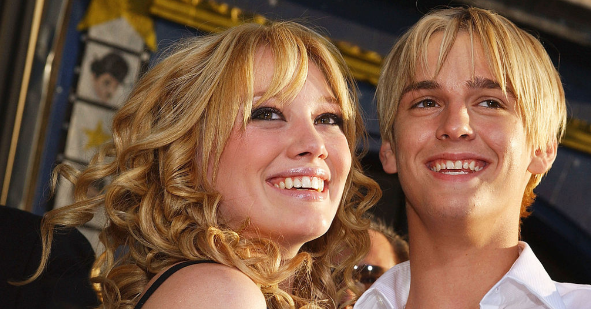 Hilary Duff and Aaron Carter