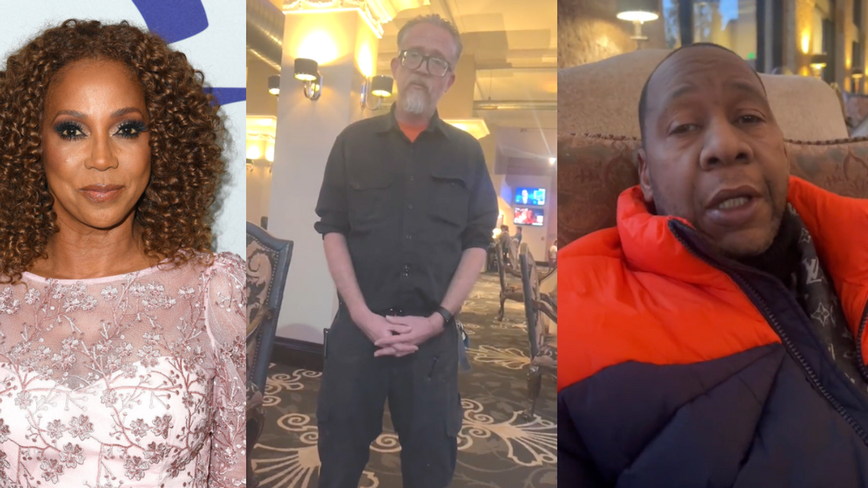 Holly Robinson Peete; hotel security officer; Mark Curry