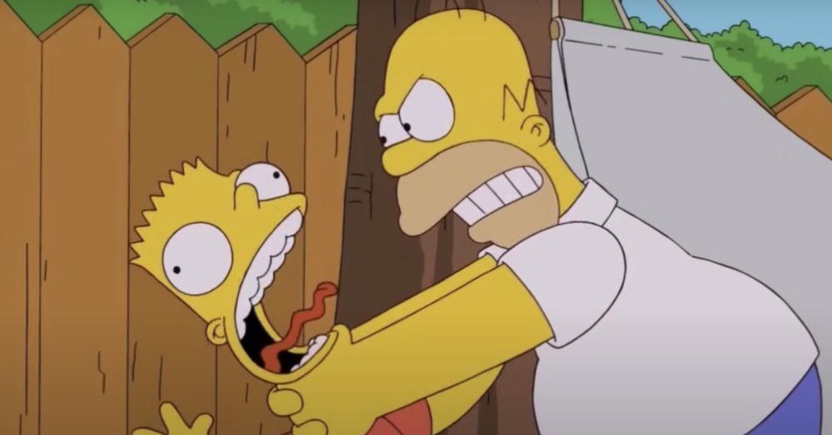Homer and Bart Simpson